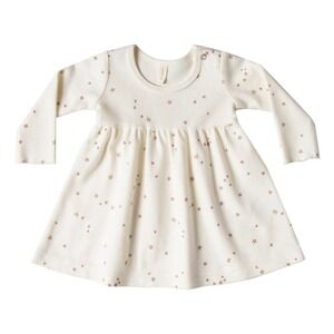 Quincy Mae Star Print Infant Dress‎ Size 0-3 Months